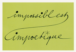 Nicolas Zadounaisky, Impossible est impoetique, 2005 ca.